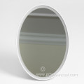 Plastic Round Folding Desktop Portable Led Makeup Mirror